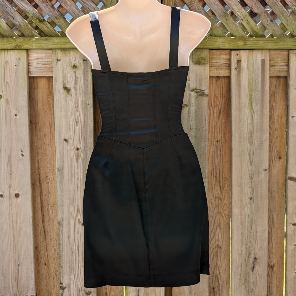 BETSEY JOHNSON black Mini dress 0 xs - Picture 7 of 10